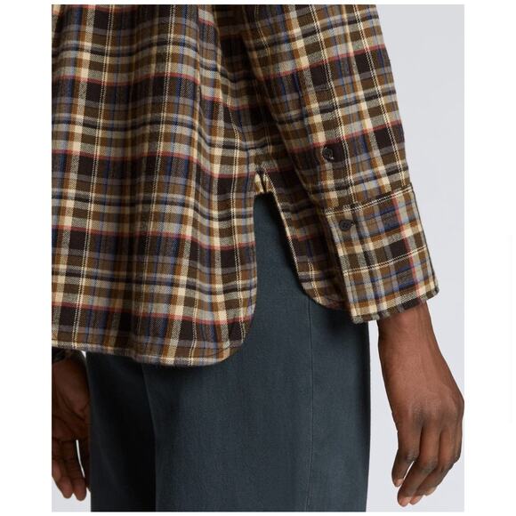 Everlane The Boxy Flannel Casual Button Down Shirt in Plaid XS NWT - Picture 6 of 13